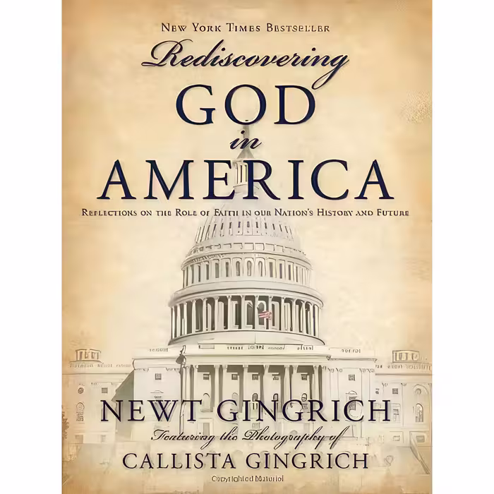 کتاب زبان اصلی Rediscovering God in America اثر Newt GingrichCallista Gingrich
