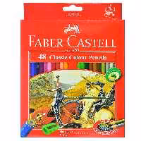 خرید مداد رنگی 48 رنگ فابر کاستل جعبه مقوایی مدل کلاسیک