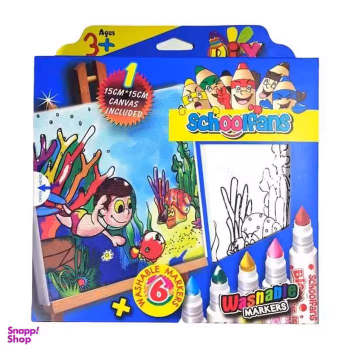 ماژیک رنگ آمیزی 6 رنگ اسکول فنس کد 15