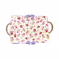 سبد نان فلزی دو دسته مدل گل در 3 طرح متفاوت همراه خرج کار