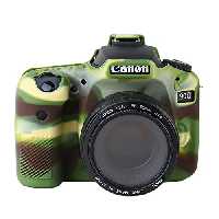کاور سیلیکونی کانن Silicon cover of Canon camera 90D رنگ سبز ارتشی