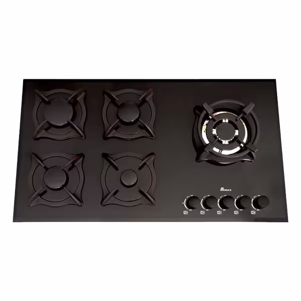 اجاق گاز صفحه ای بیمکث 5 شعله مدل MG 5097 مشکی