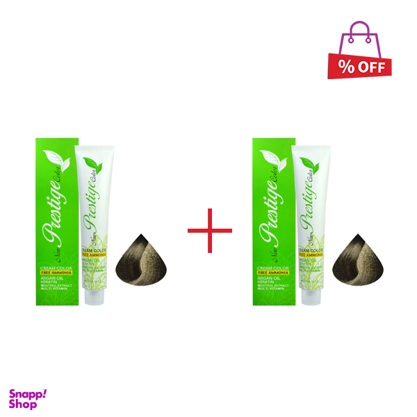 رنگ مو نیو پرستژ کالر (New Prestige Color) شماره 7.3 رنگ بلوند زیتونی متوسط حجم 100 میلیلیتر مجموعه 2 عددی