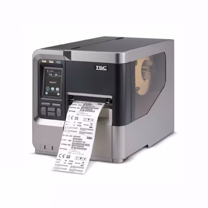 لیبل پرینتر صنعتی بارکد تی اس سی MX240 با ریواندر