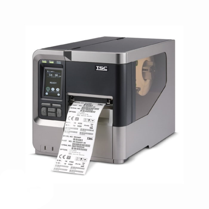 لیبل پرینتر صنعتی بارکد تی اس سی MX240 با ریواندر