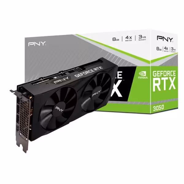 قیمت و خرید کارت گرافیک PNY RTX 3050 6GB VERTO Dual Fan