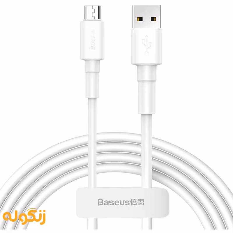 کابل میکرو یو اس بی بیسوس Mini CAMSW-A02 2.4A 1m - زنگوله