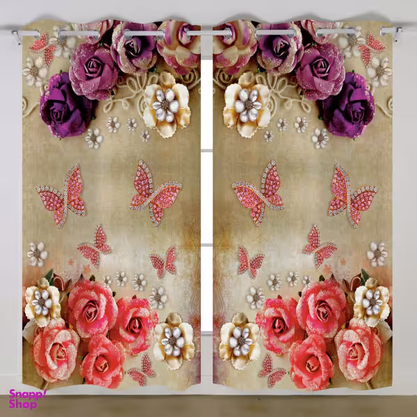 پرده مدل C33-50818 سایز 290×135 سانتی‌متر