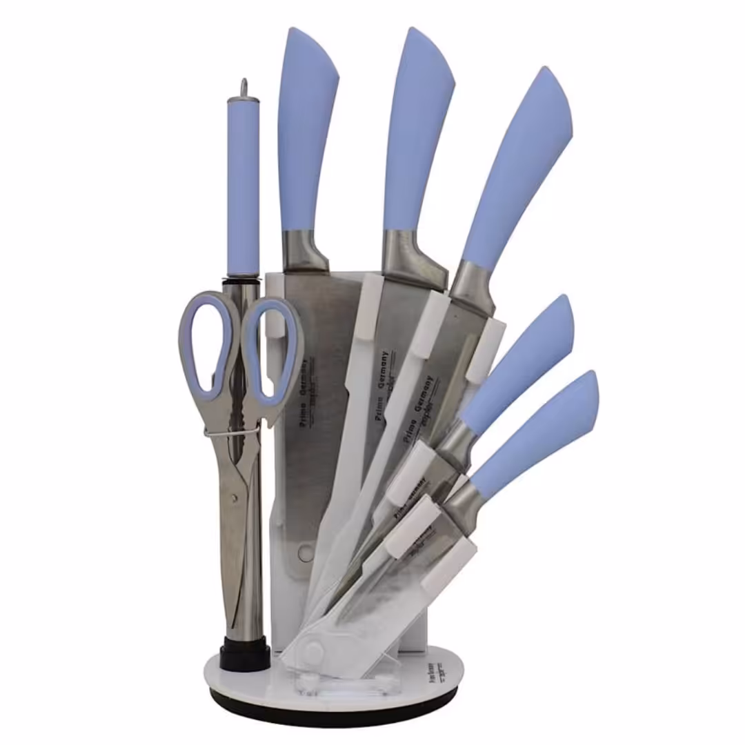 سرویس کارد آشپزخانه رومیزی اصل آلمان 8 پارچه بهمراه 12عدد کارد میوه خوری 