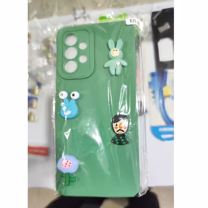 قاب عروسکی آویز دار  سامسونگ Samsung A33 5G سبز