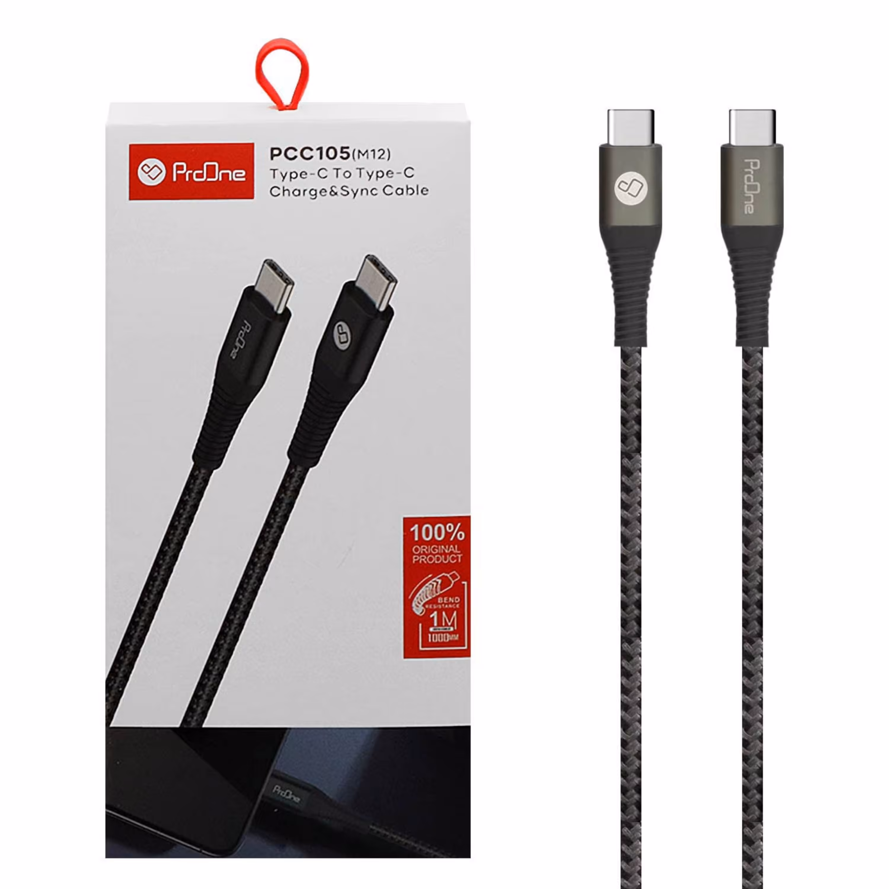 کابل شارژ Type-C به Type-C پرووان M12 با گارانتی 6 ماهه