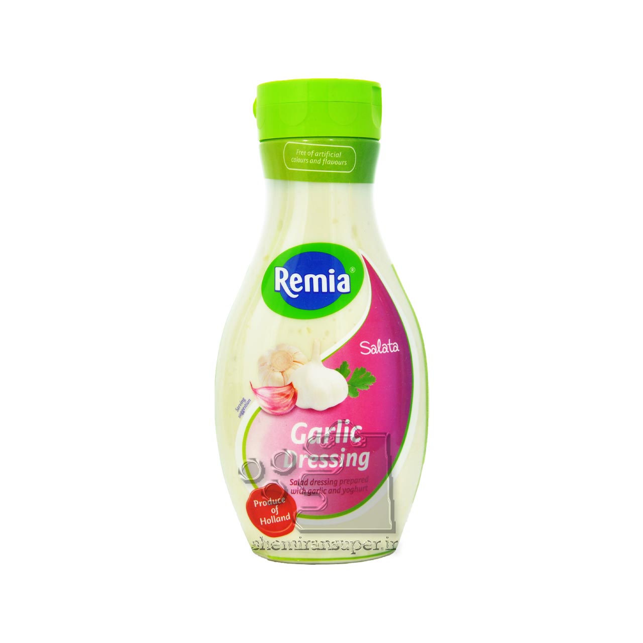 سس سالاد سیر و ماست 500 میل رمیا - remia