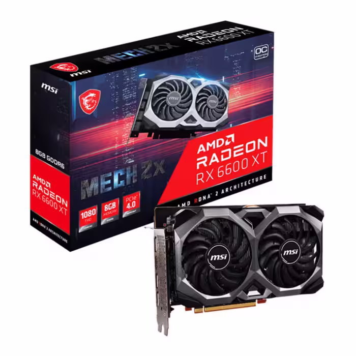 کارت گرافیک ام اس آی Radeon RX 6600 XT MECH 2X 8G OC