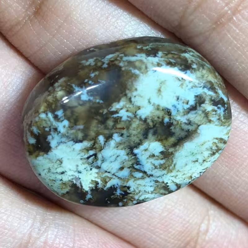 نگین بلدرچینی یا ارتشی بسیار زیبا و دیدنی تراش بیضی کد 104