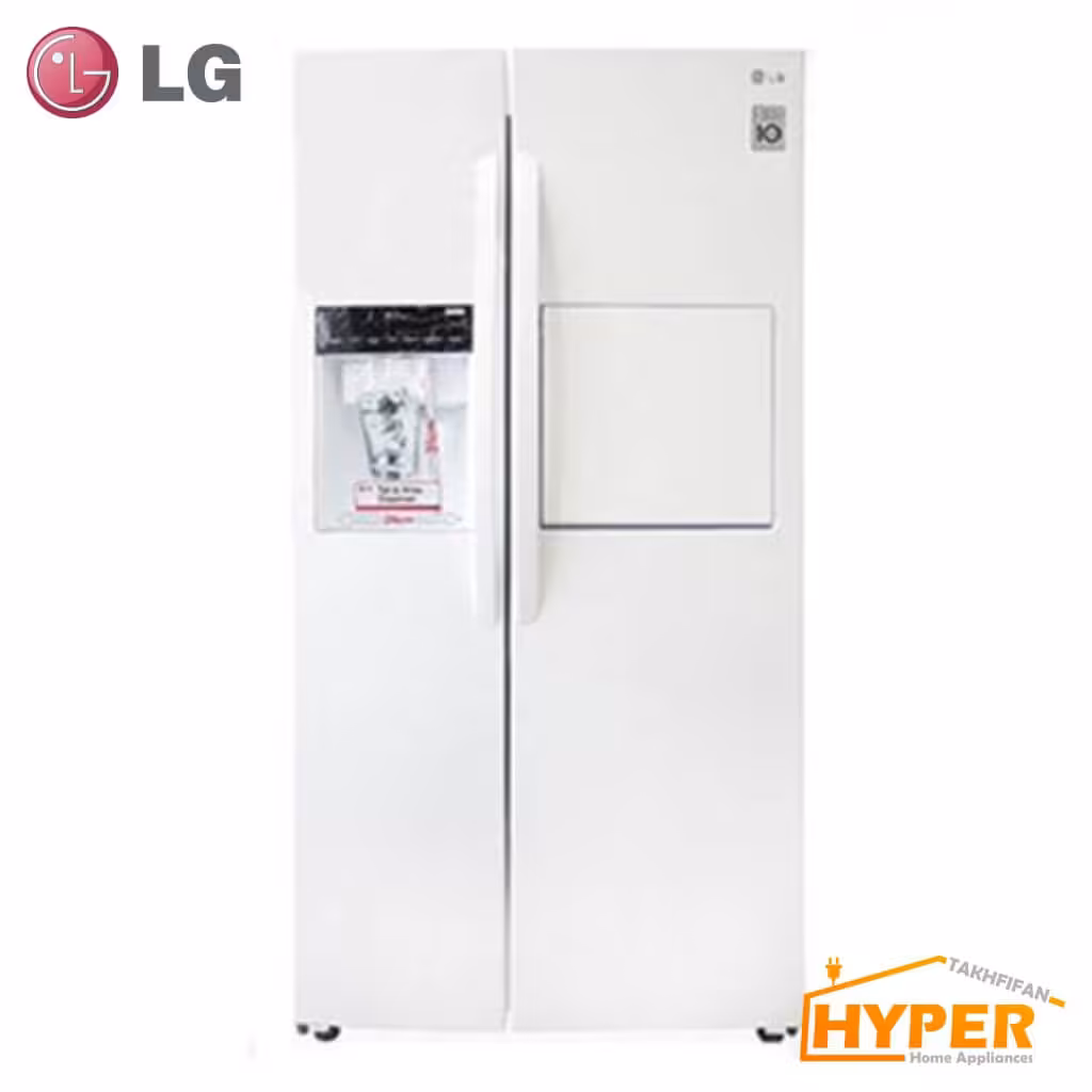 یخچال فریزر ساید بای ساید ال جی SXP430WB سفید چرم