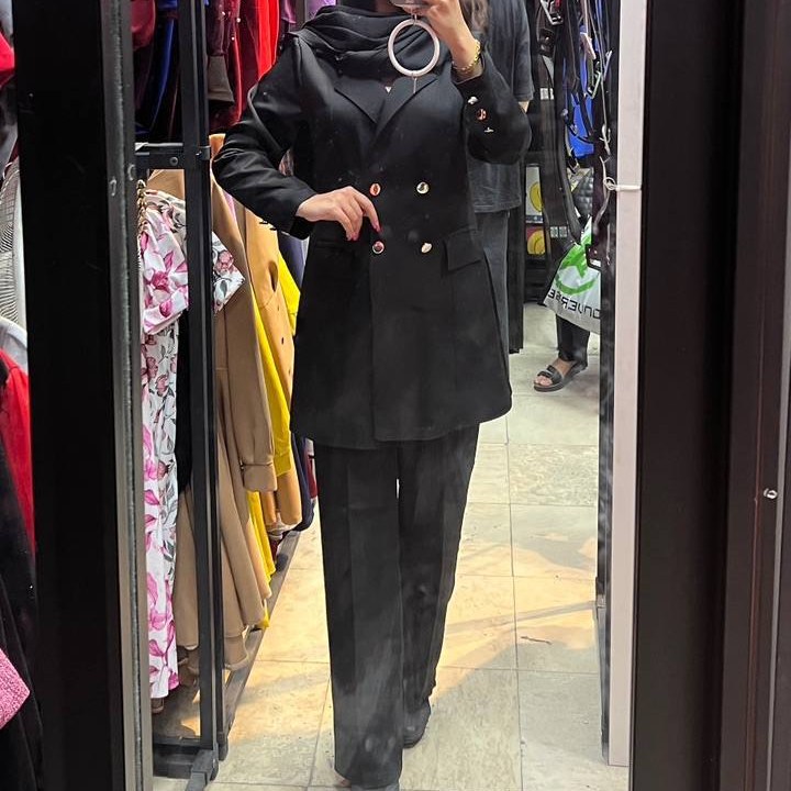 ست مانتو کتی و شلوار مازراتی درجه یک