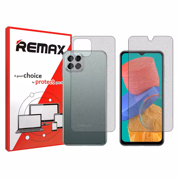 گلس صفحه نمایش و پشت گوشی سامسونگ Galaxy M33 مدل مات برند ریمکس کد SS