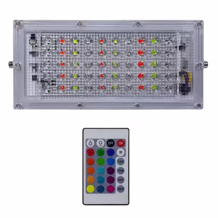پروژکتور  بیلبوردی 50 وات RGB (رقص نور) ریموت دار