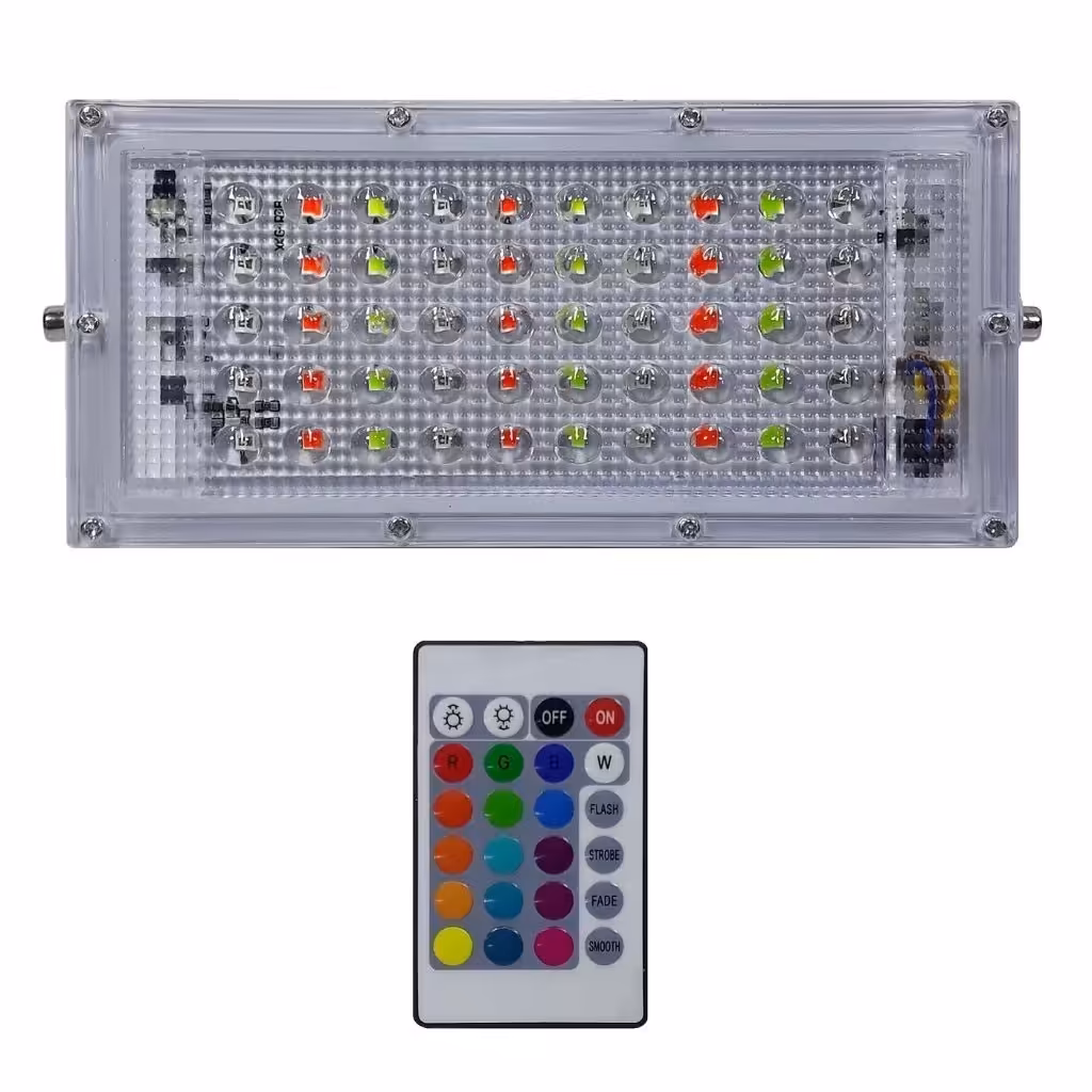 پروژکتور  بیلبوردی 50 وات RGB (رقص نور) ریموت دار