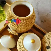 پاسماوری جنس سفال و حصیر  بسیار زیبا و شکیل