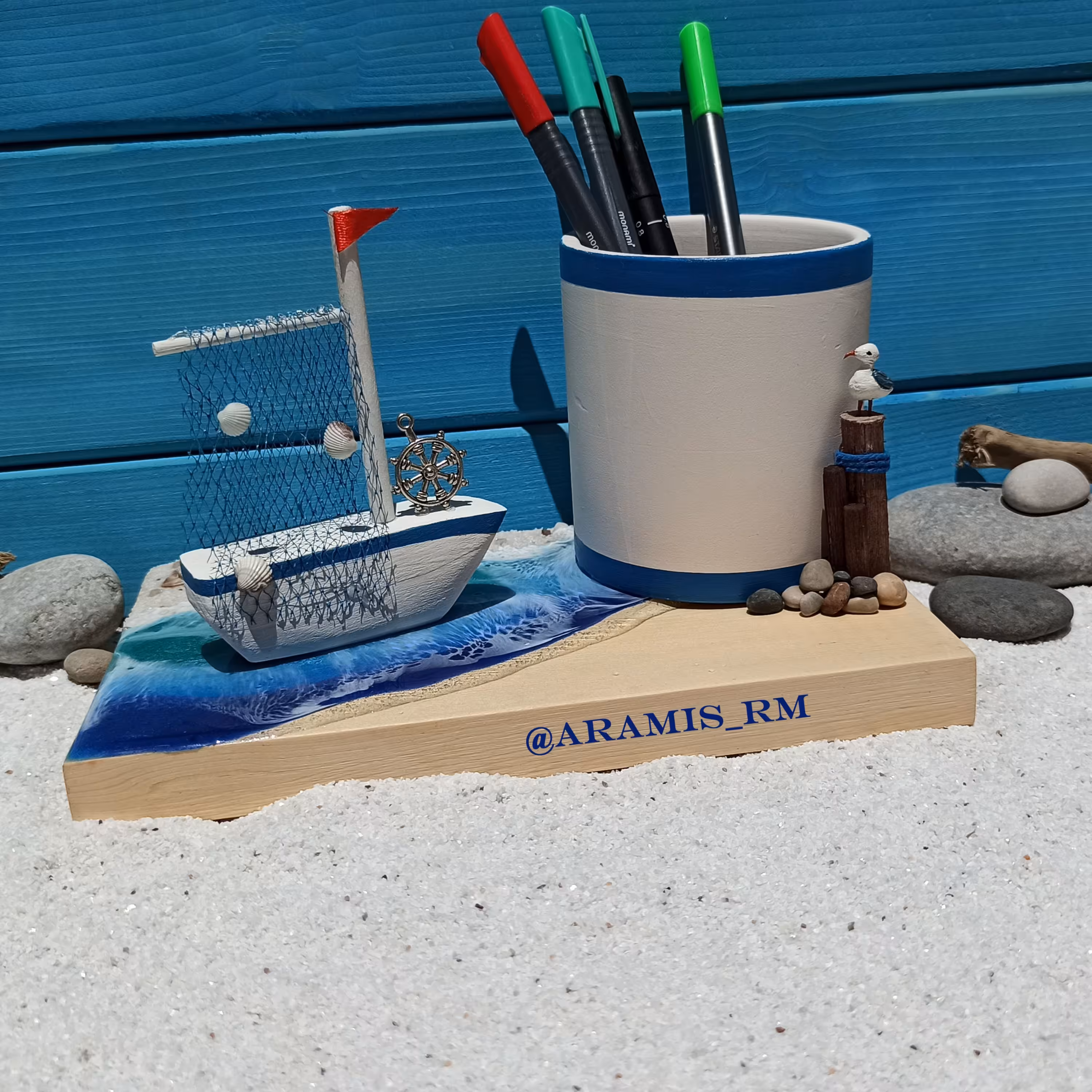 جامدادی رومیزی دریا