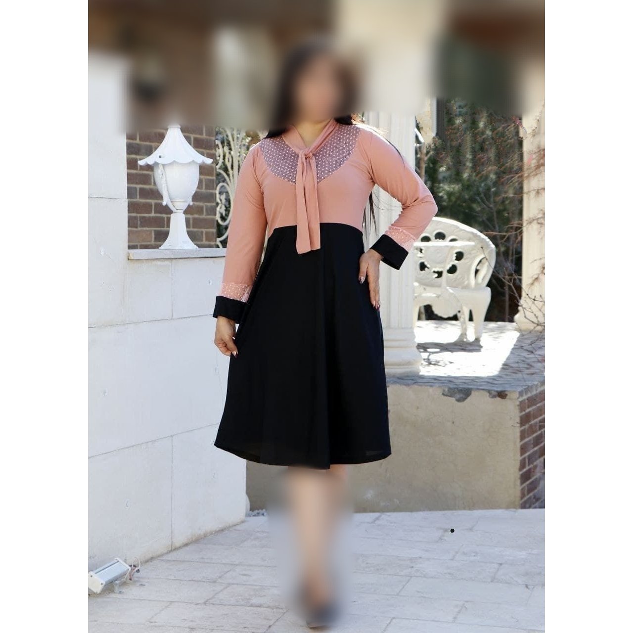 تونیک کراواتی زنانه مدل آنوشا