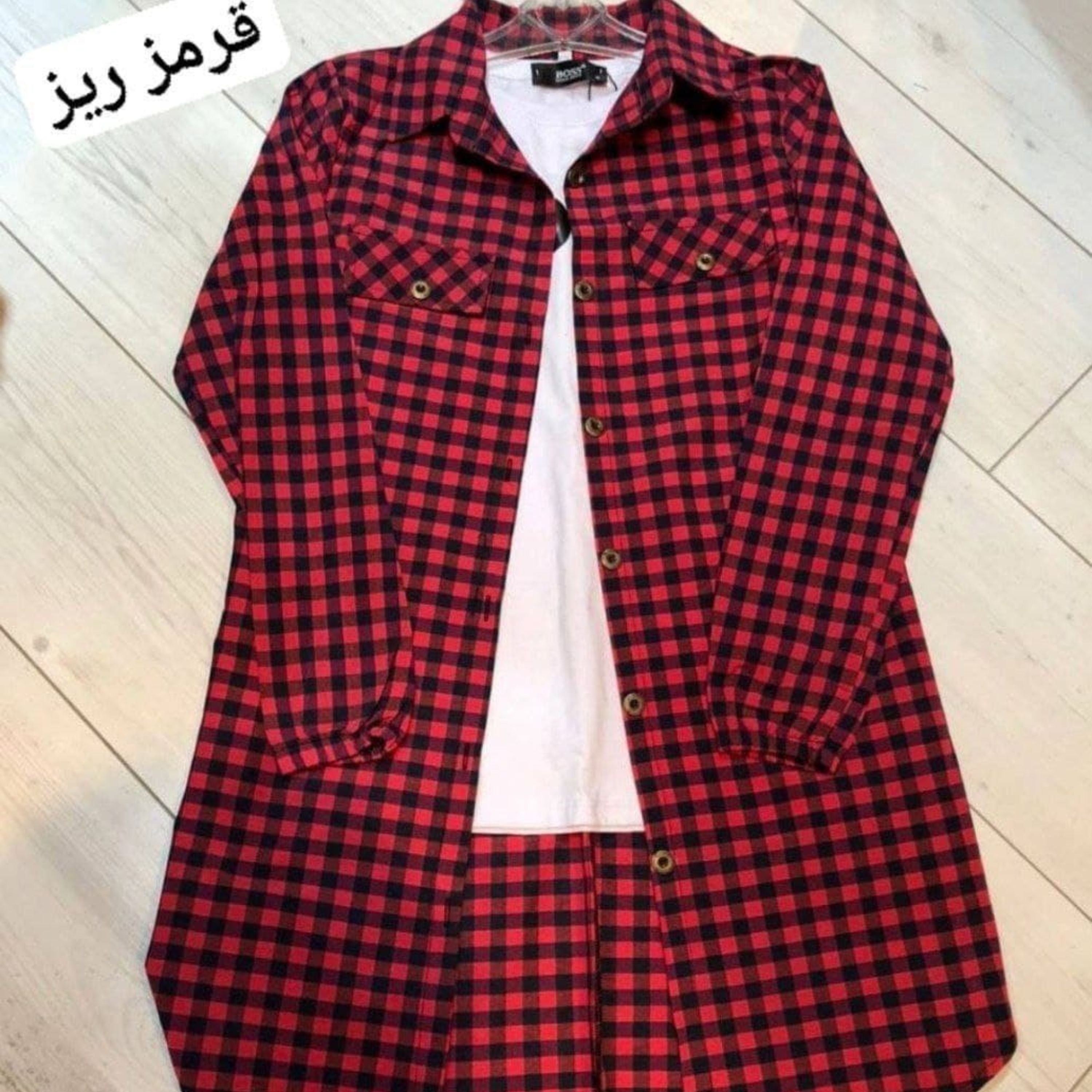 مانتو چهارخونه نخ کتان