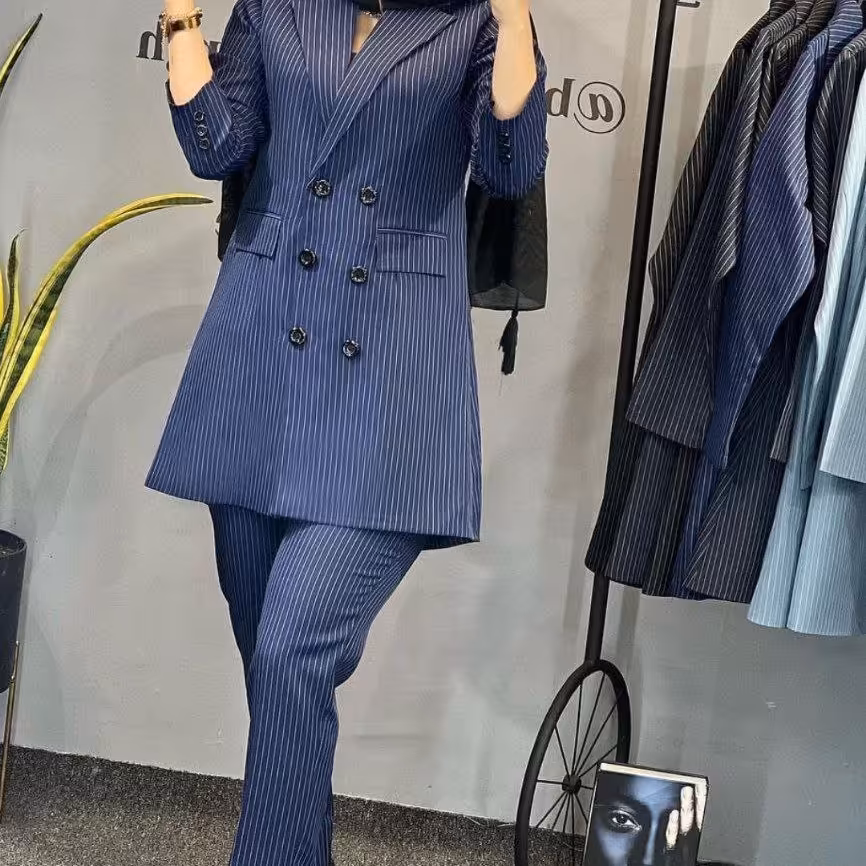 کت و شلوار راه راه  فاستونی