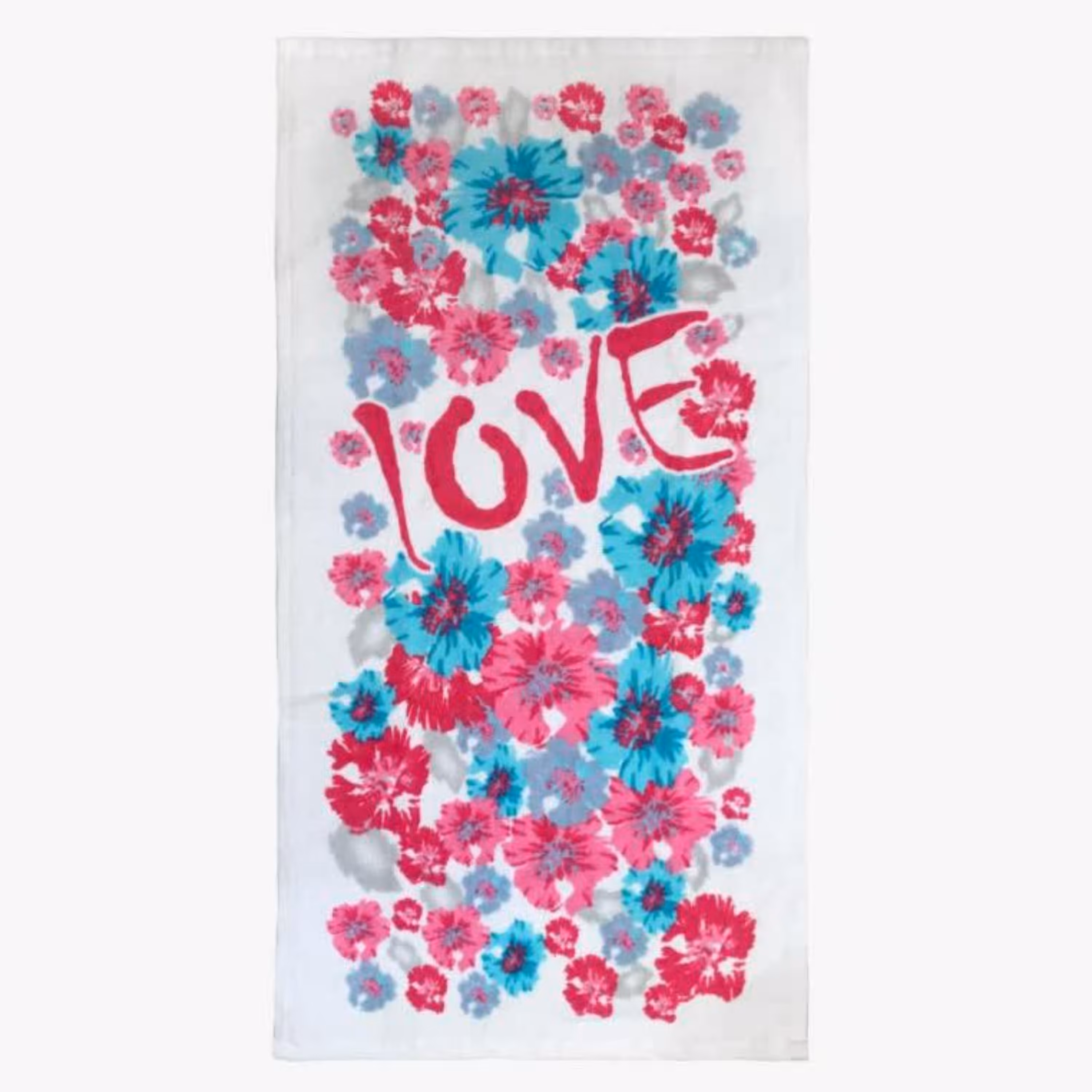 حوله دست و صورت پودایران طرح پامچال صورتی سایز 40در80 (100درصد پنبه) بدون پرزدهی