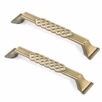 دستگیره کابینت مدل حصیری زیتونی درجه 1 سایز 128 بسته 2 عددی