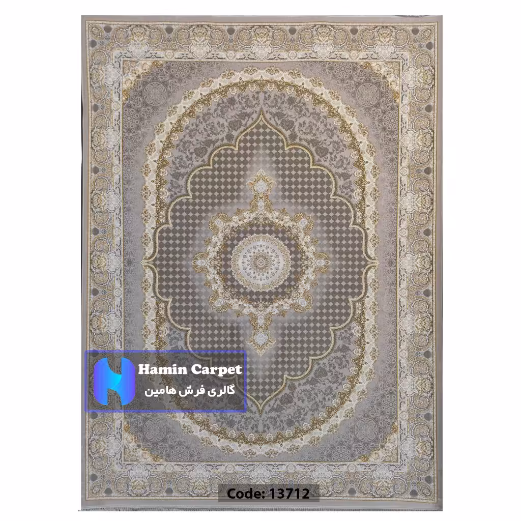 فرش 4 متری 1200 شانه تراکم 3600  نخ اکلریک گل برجسته کد AR13712