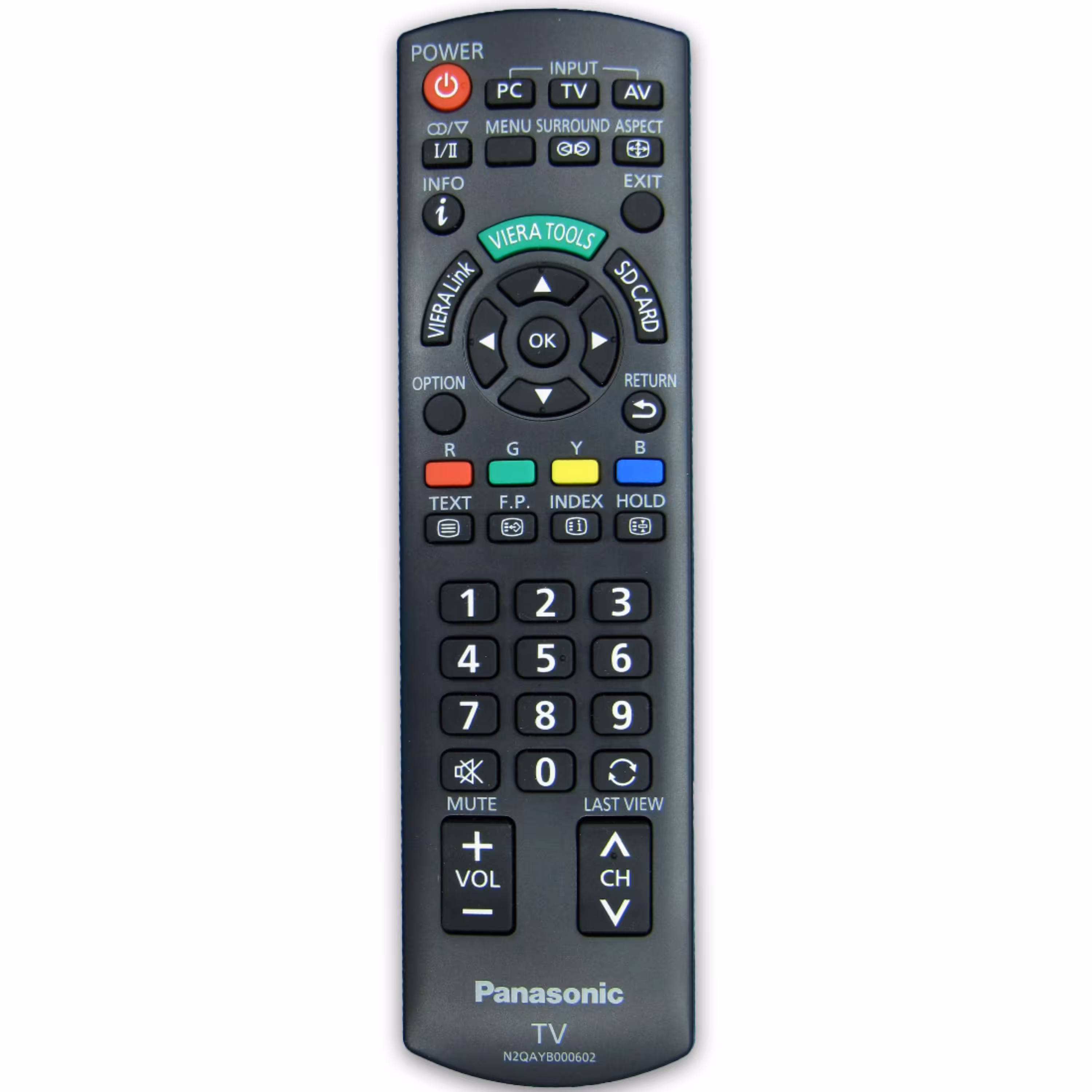 کنترل تلویزیون ال ای دی LED پاناسونیک PANASONIC مدل N2QAYB000602