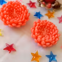 شمع شناور گل داوودی شمع کده مهشاد