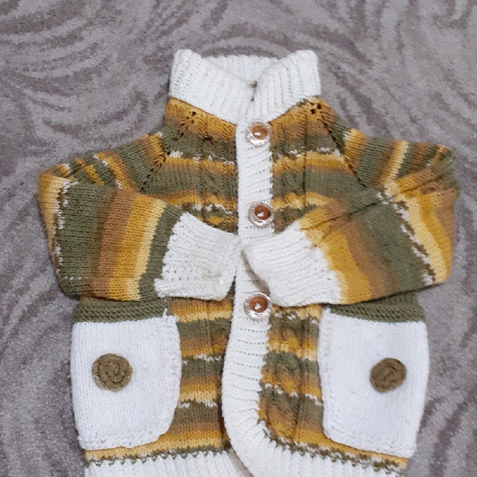 ژاکت دستبافت پسرانه(کاموا اسپرت)