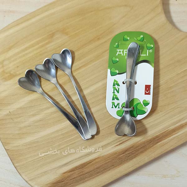 قاشق چای خوری مدل قلب 6 عددی