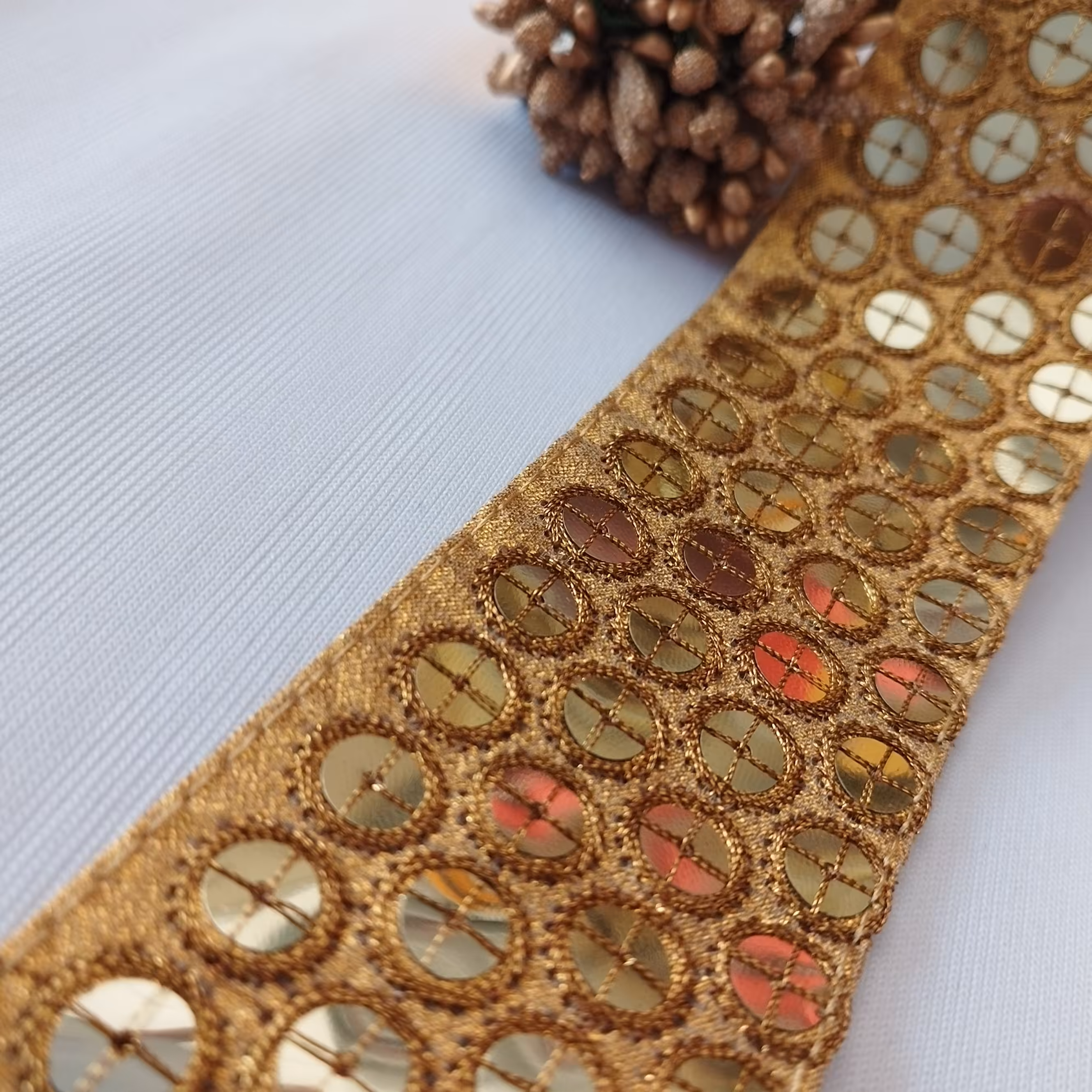 نوار یراق چهار ردیف آینه ای