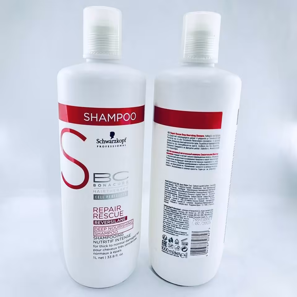 شامپو سر ترمیم و تقویت کننده repair rescue nourishing شوارزکوف 1000 میل ( آلمان )اصل نرم کننده عمیق مو افزایش رطوبت مو