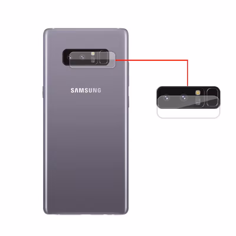 گلس محافظ لنز دوربین سامسونگ Samsung Galaxy NOTE 8 شیشه ای ضد خش دوربین note 8 N950T GT-N5100N950F  خشگیر نات نوت هشت 