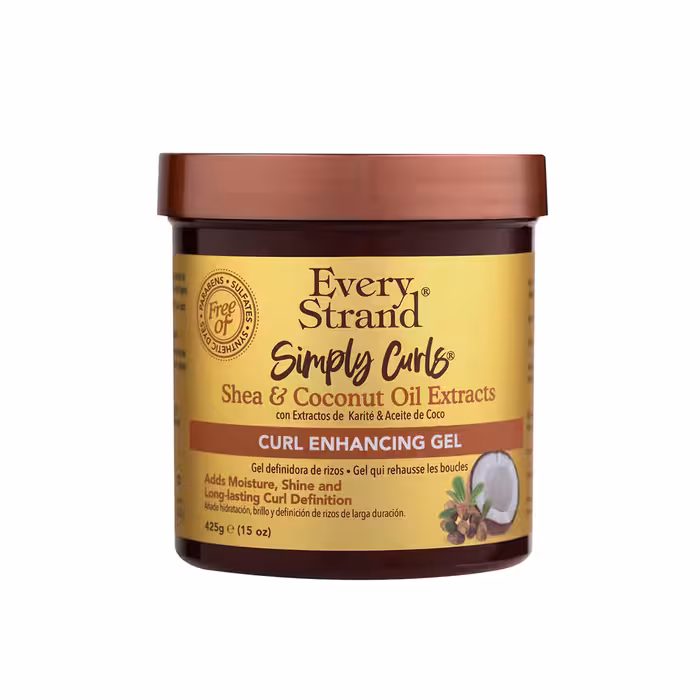 ژل تقویت کننده موی فر شی باتر و روغن نارگیل اوری استرند Every Strand Simply Curls Shea &amp; Coconut Oil Extracts Curl Enhancing Gel