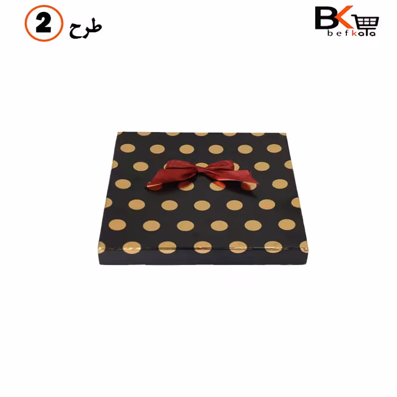 باکس روسری طلاکوب پاپیون دار کد 41 طرح دو
