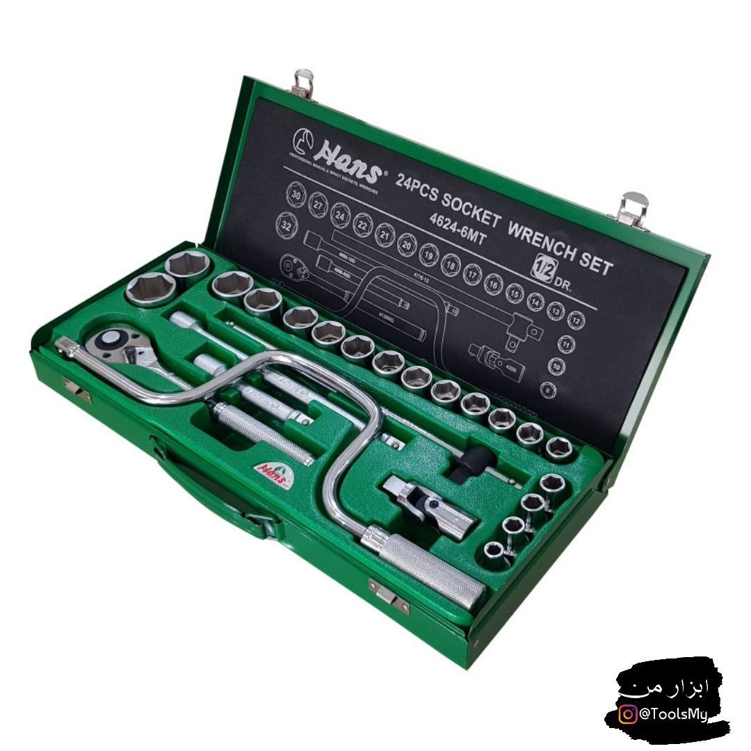 جعبه بکس 24 پارچه هنس تایوانی- ست بکس -دست بکس