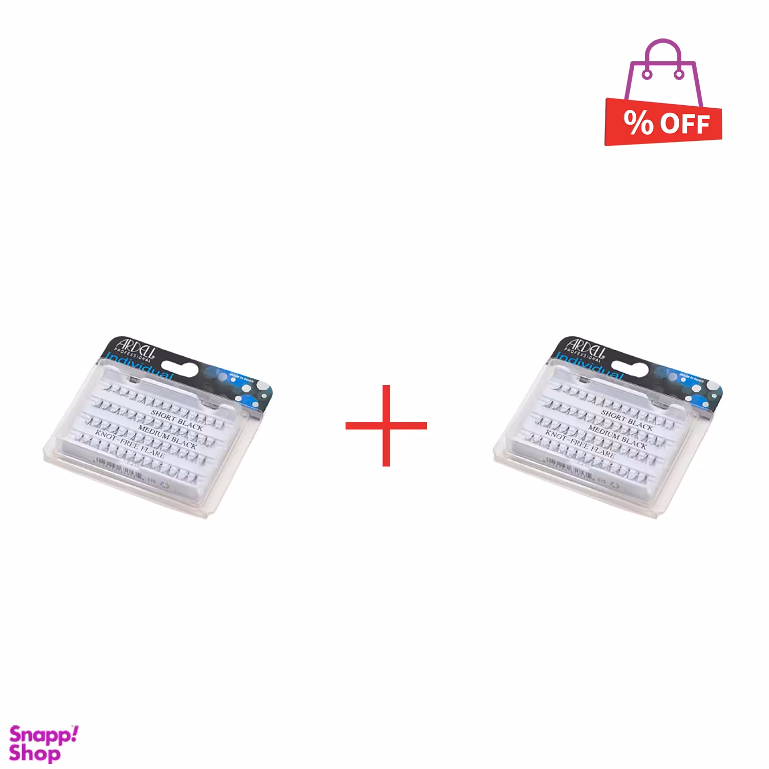 مژه مصنوعی آردل (Ardell) مدل تک بدون گره Mix مجموعه 2 عددی