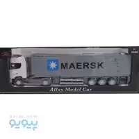 ماکت ماشین فلزی تریلی اسکانیا کانتینر دار