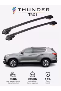 نوار محافظ خودرو مشکی قفل های حامل SSANGYYONG REXTON W 2013 2017 TRX1 Thunder
