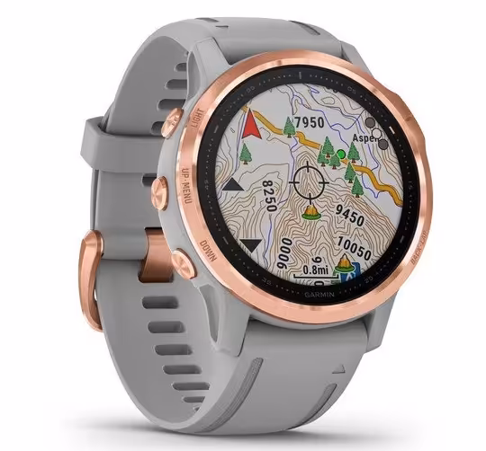 ساعت و جی پی اس ورزشی گارمین مدل Fenix 6S Pro Sapphire Edition Rose Gold