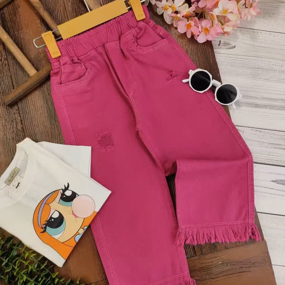 شلوار کتان دخترانه لیندا