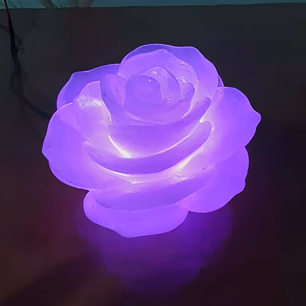 چراغ خواب سه رنگ طرح گل رز