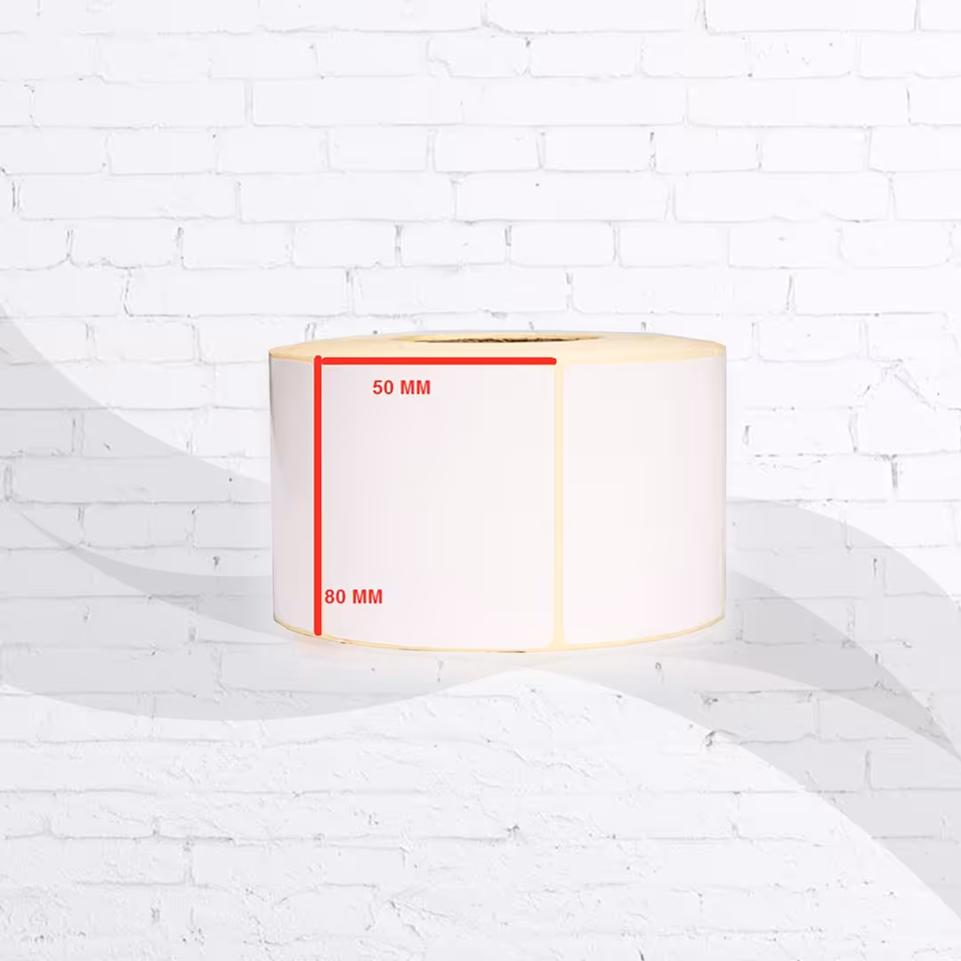 لیبل کاغذی 50در80 تک ردیفه 1000عددی