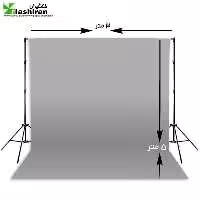 پرده (فون) مخمل 5 × 3 متر طوسی