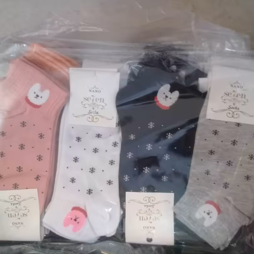 جوراب ساق کوتاه دخترانه و زنانه و اسپورت